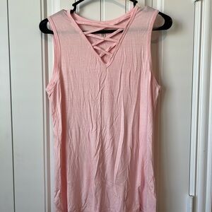 Magic Fit Sleeveless Pink Top